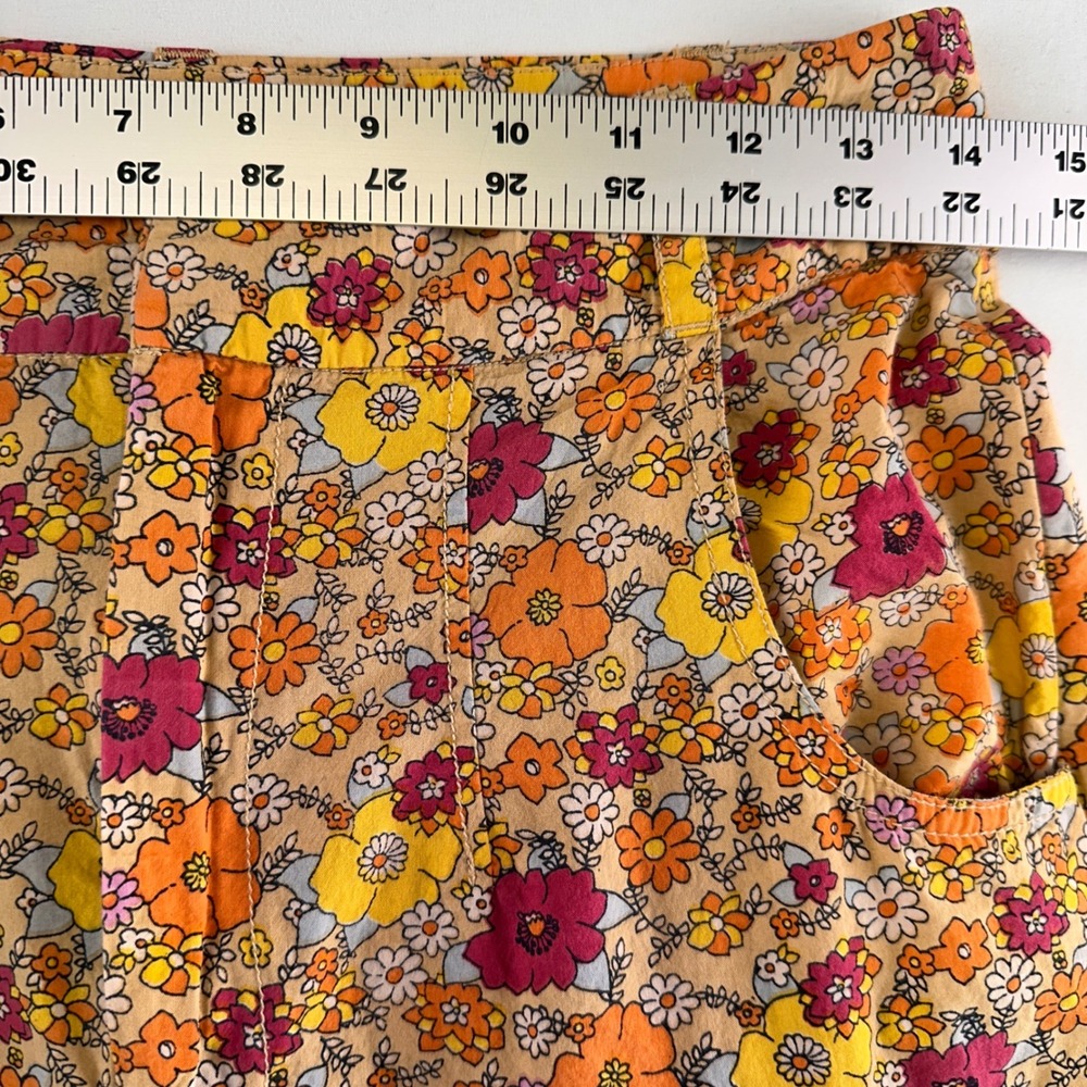 Free People Flower Power Wide Leg Crop Pants Boho 70s inspired Festival Rare 6 - Picture 8 of 13